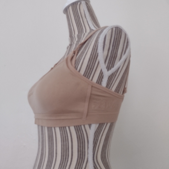 Auden Tan Wire Free Nursing Pumping Bra Size S - Picture 3 of 12